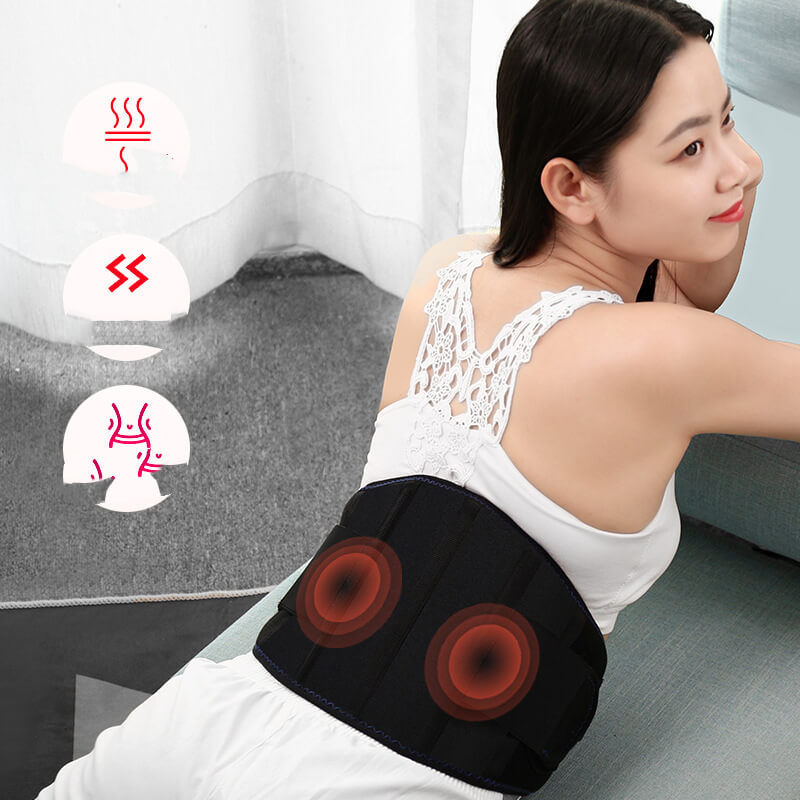 Cordless Heating Pad & Massager for Back Pain Relief