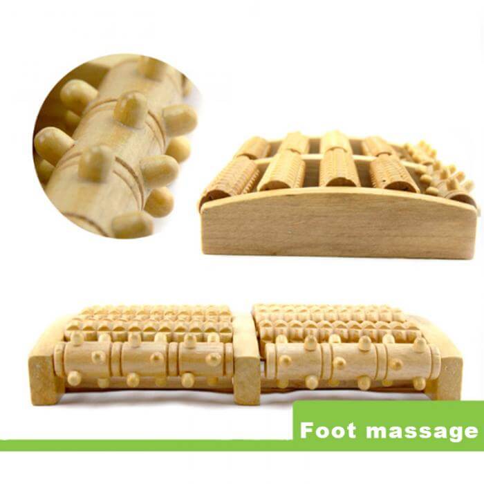 Wooden Foot Massage Roller